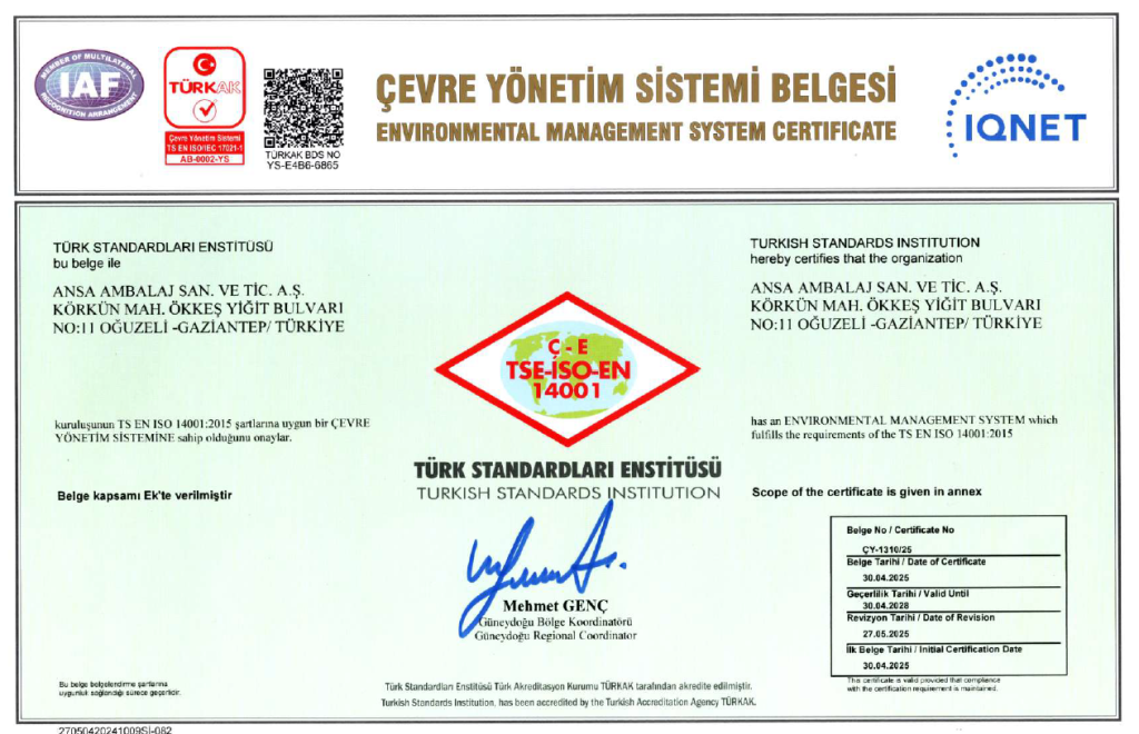 ISO14001 - ANSA