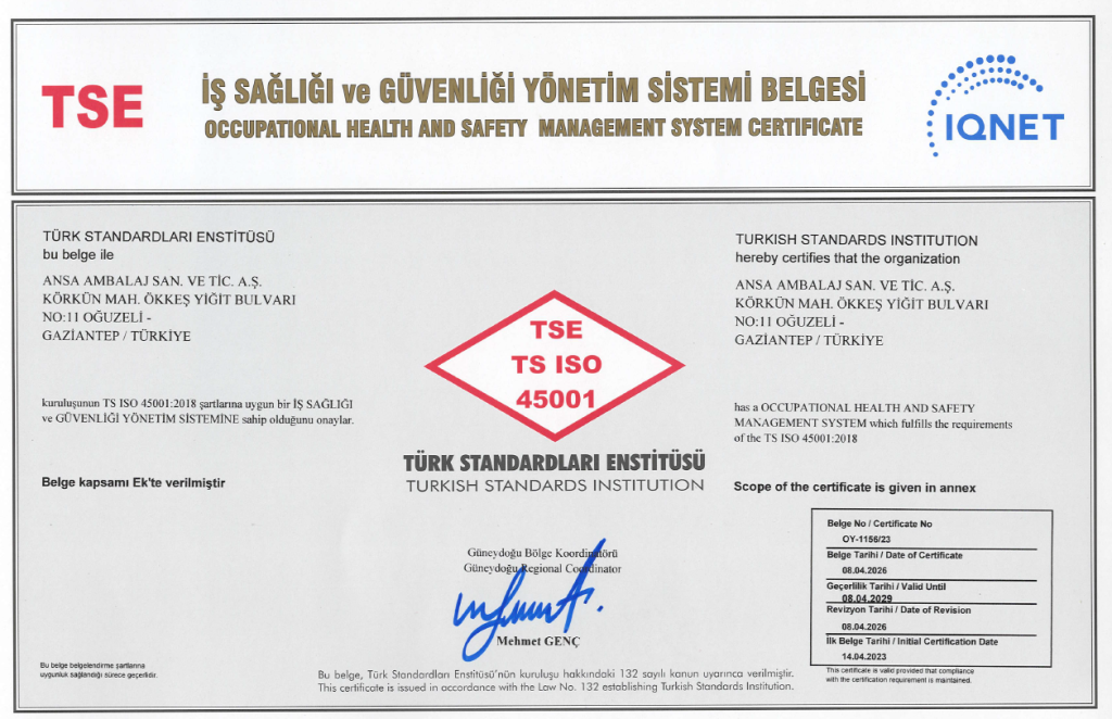 ISO45001 - ANSA